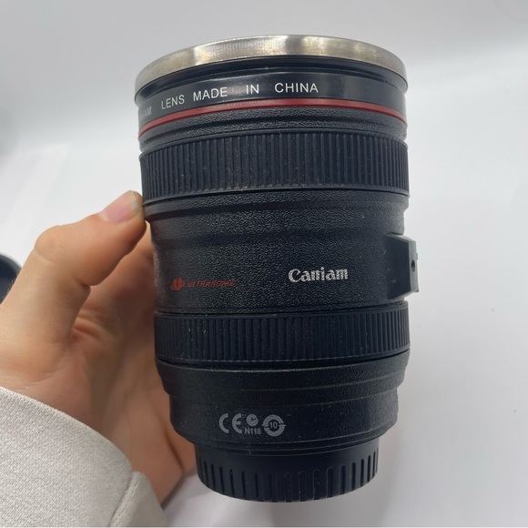 Caniam Camera Lens Stainless Steel Travel Tea/Coffee Mug Cup - Picture 3 of 9
